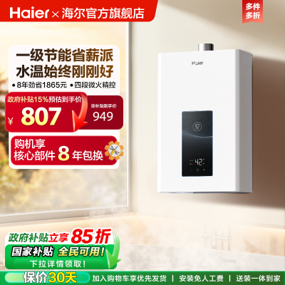 海尔燃气热水器节能水伺服WM3pro