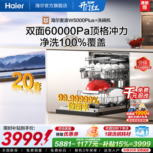 海尔麦浪20套洗碗机W5000Plus+