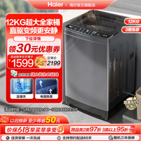 【直驱变频】海尔波轮洗衣机家用全自动12kg超大容量除菌35Mate3