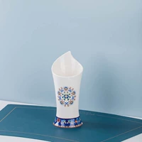 Керамический держатель для палочек, эмалевый, сапфировый синий