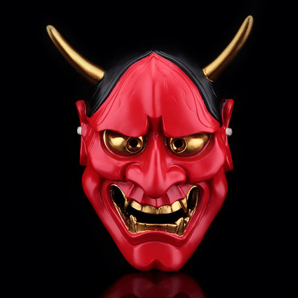 包邮千奇坊万圣节珍藏版cosplay白鬼院凛凛蝶鬼头 新款般若面具