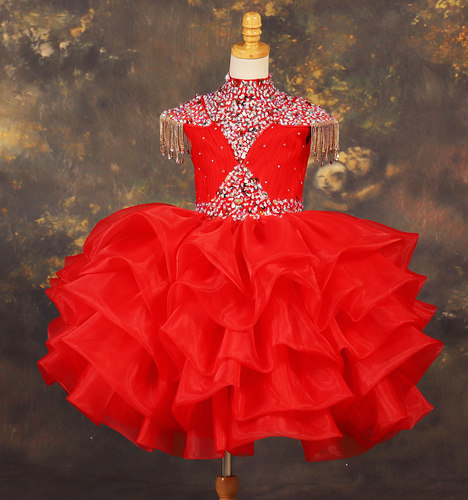 主持人演出比赛走秀礼服女童短裙