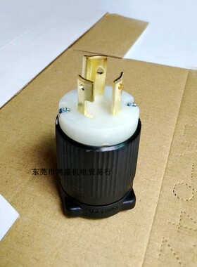 J-705 美规NEMA L6-15引挂式防松插头台湾嵘光Rong Kuang替LK6312