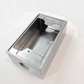 118 暗装 120 01铝制AL金属盒明装 中国台湾产美规插座配套底盒BOX