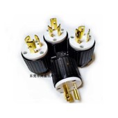 美规插头LK6313台湾隆光LKEW原装 NEMA 15安2P3W引挂式 15P 现货