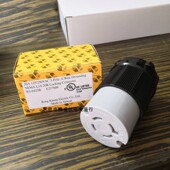 9420B美规NEMA L14 250V银色 台湾嵘光引挂式 20A125 插座UL