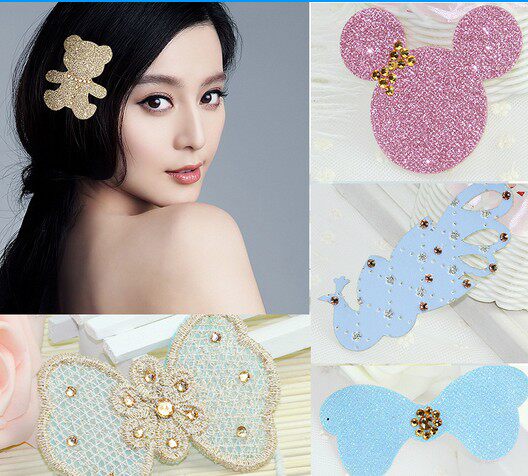 荧光新款镶钻魔法束发多用 刘海贴 头饰发帖 无痕固定多款