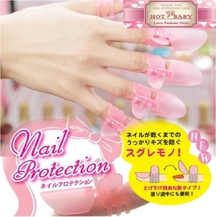 女人耐磨磨砂手指套我 蓝心湄推荐达贺套夹指甲油保护一盒10支