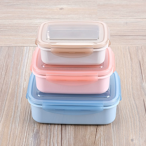 Пластиковый квадратный детский ланч-бокс из нержавеющей стали для школьников