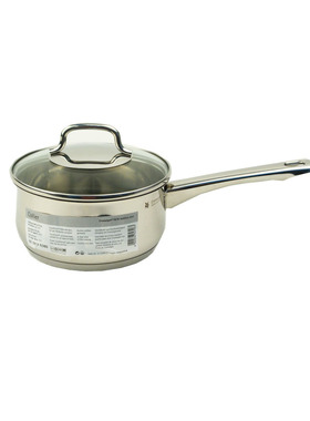 德国wmf福腾宝Collier不锈钢16cm1.5L长柄奶锅汤锅玻璃盖复合底