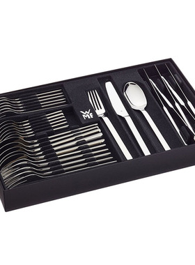 德国WMF福腾宝不锈钢Palma亮光西餐刀叉勺餐具24/30件套装礼盒