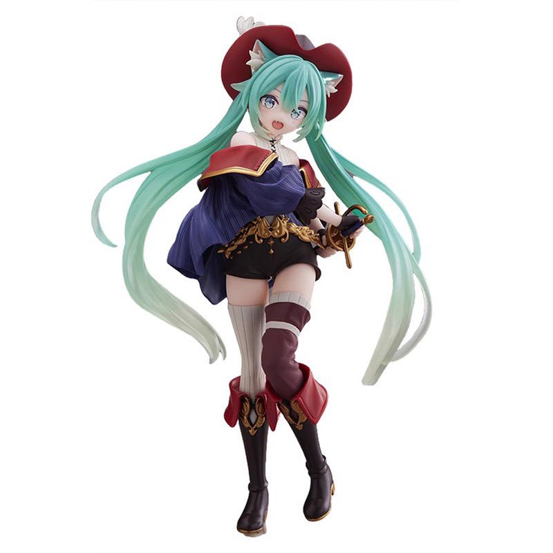 正版现货 初音未来Miku 童话仙境 穿靴子的猫 景品 手办