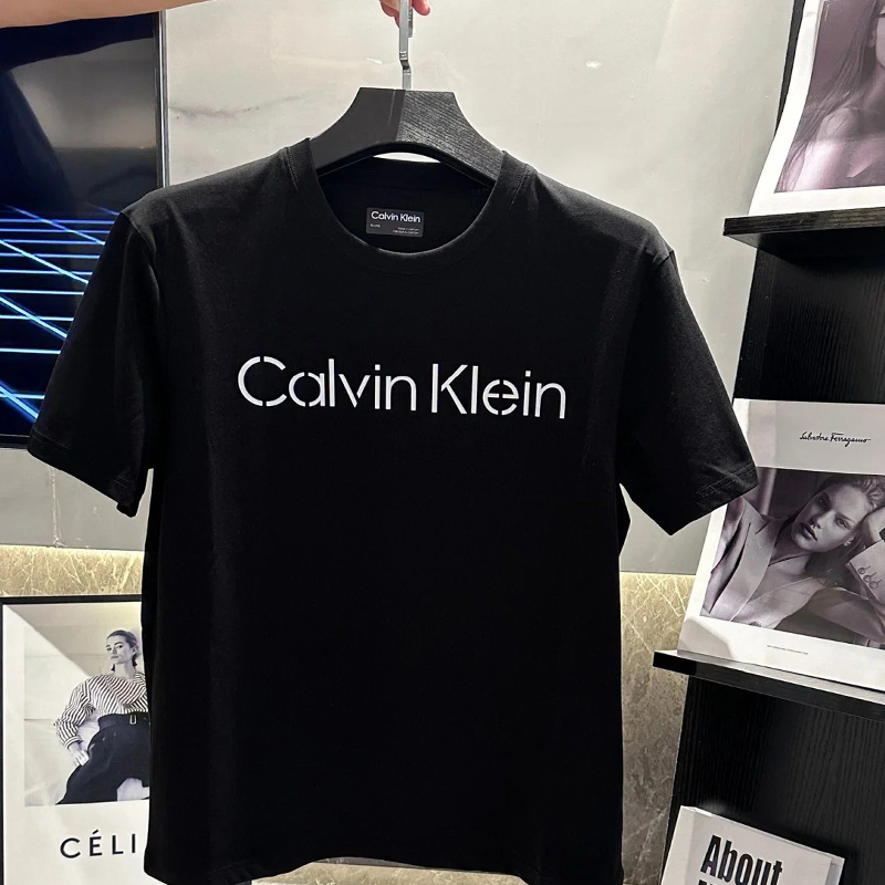 夏季ck短袖t恤男装半袖纯棉经典