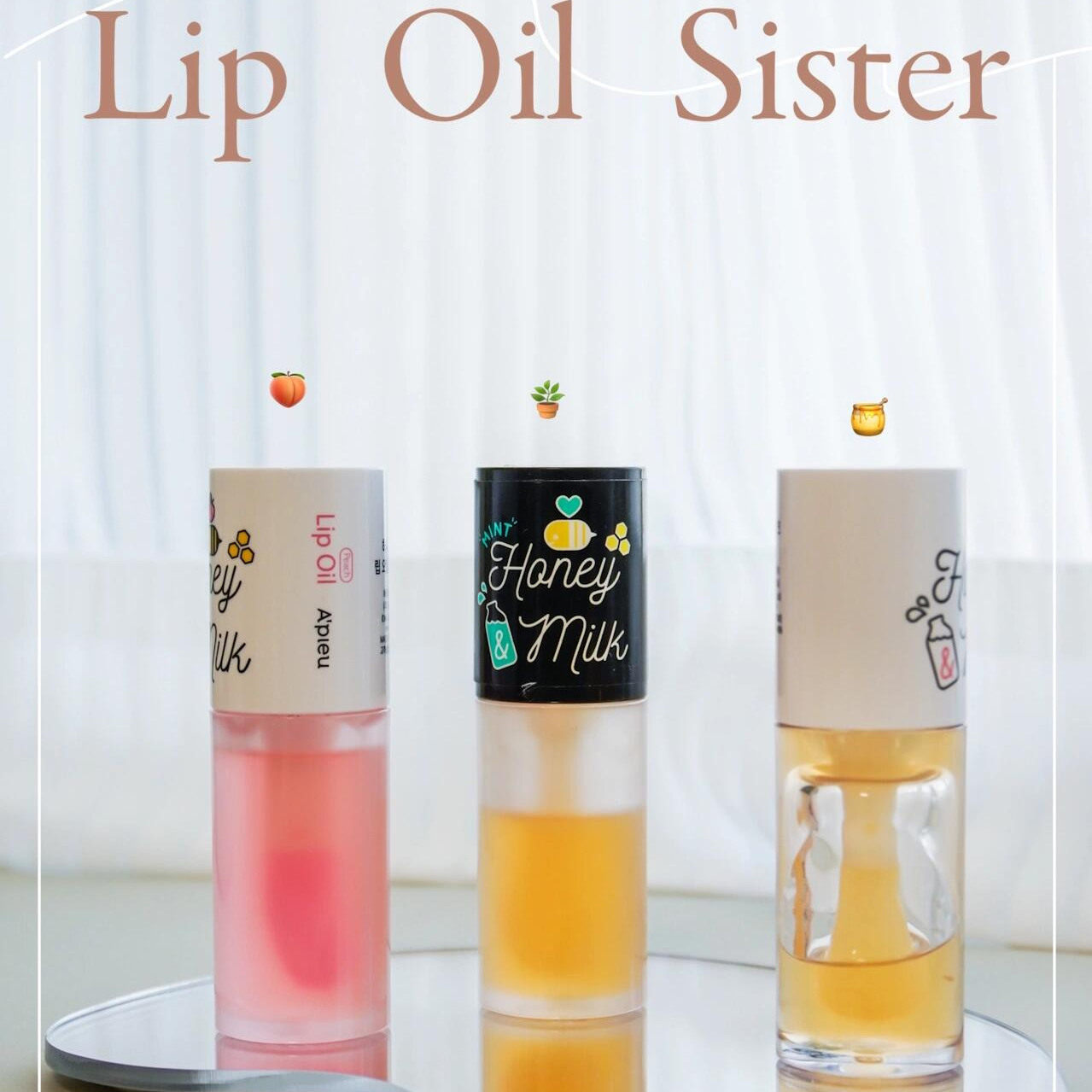 保税 经典韩国APIEU奥普唇油润唇膏蜂蜜牛奶唇膜 唇部护理磨砂膏