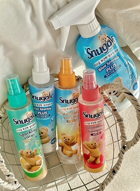 一枝南南推荐 韩国snuggle小熊香氛喷雾衣服清新去味皂香增香持久