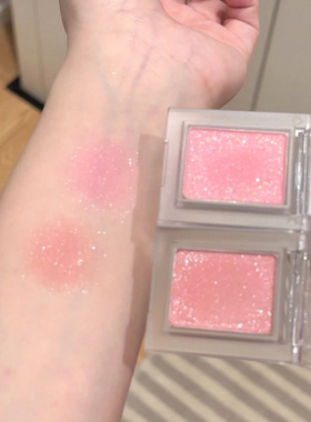 草莓跳跳糖HOLIKA春季单色眼影高光珠光哑光打底晕染卧蚕42#chew