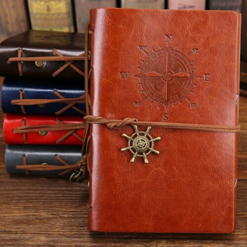 Retro spiral notebook, replaceable inner pages, diary gift