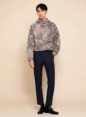 复古连帽衫Y2K Retro Camouflage Pattern  Sweatshirts Hip Hop