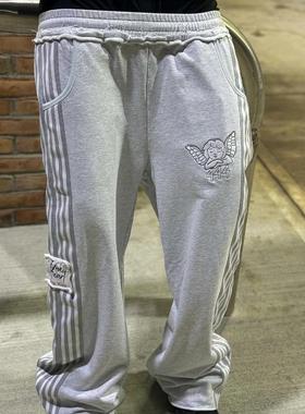 Loose Fit Angel Striped Pants Y2K Sweatpants Trousers