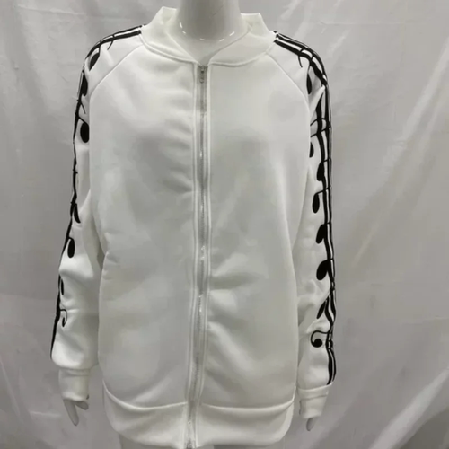 Fashion Y2K new Musical Zipper Top Casual Men's Hoodie Coat