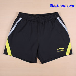 特价正品李宁AAPE055-2黑色男款羽毛球短裤 汤尤杯中国队运动短裤