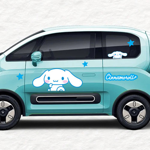 玉桂狗多层雕刻防水颜色鲜艳车贴