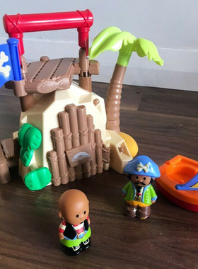 外贸英国 HAPPYLAND 儿童玩具过家家游戏 仿真海盗船海盗人偶场景