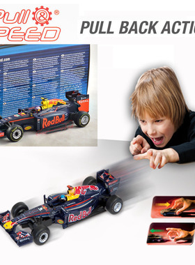 外贸zb玩具1/43 F1赛车 回力塑料玩具车模型 精美儿童礼品
