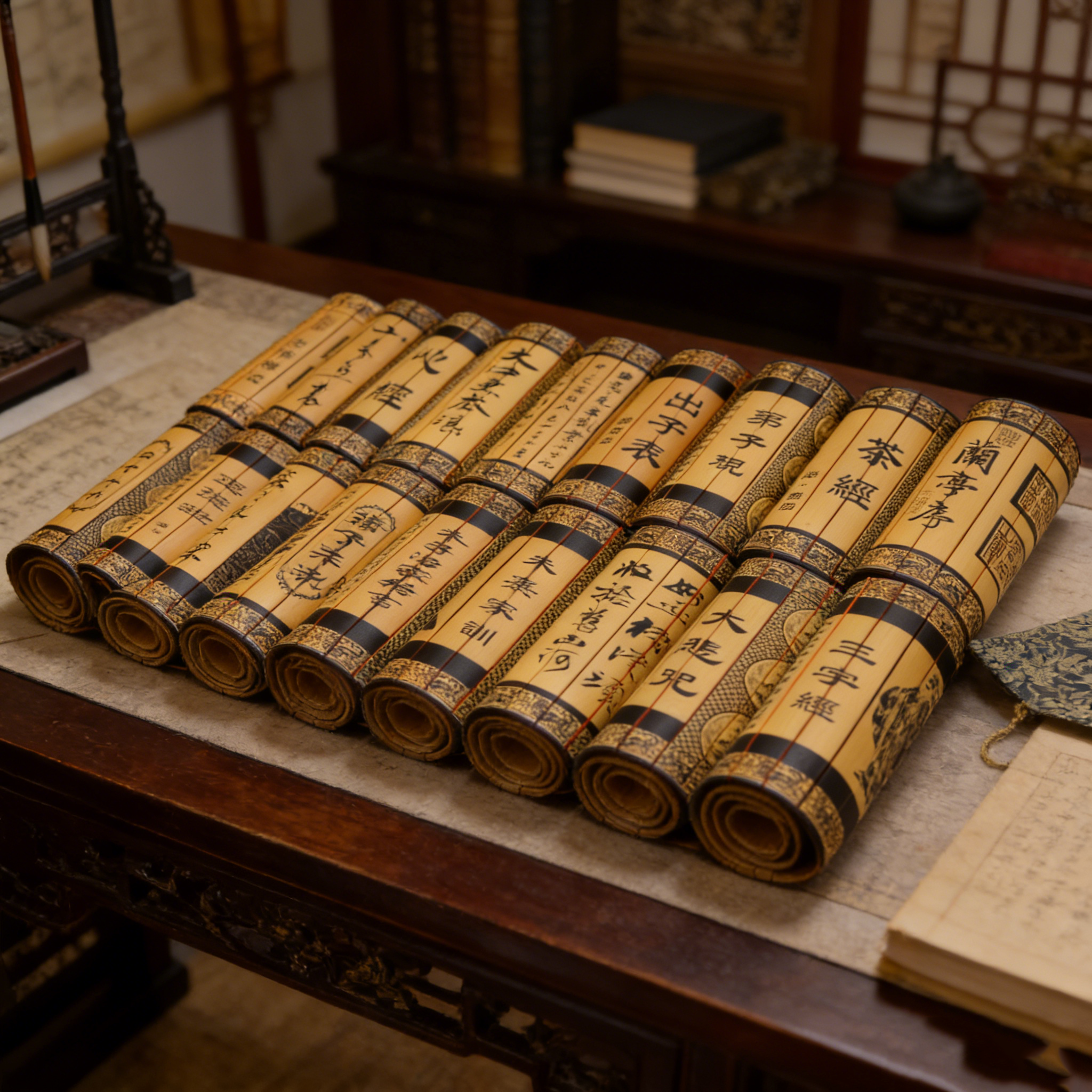 竹简雕刻字朱子家训孙子兵法36计道德论语兰亭序前出师表满江红