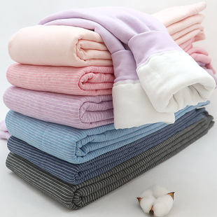 男女童保暖裤纯棉加厚中老年冬季三层棉裤中大童校服神裤