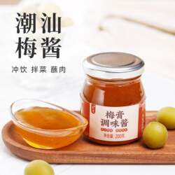 潮汕梅膏酱广式酸梅酱酸甜蘸酱烧鹅酱冰花梅子酱叉烧青梅酱调味酱
