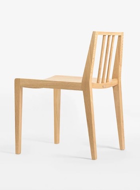 zhiyin简椅 实木餐椅靠背椅 现代中式创意设计师家具