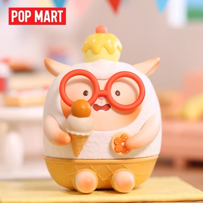 泡泡玛特 Flying dongdong爱吃冰系列小羊盲盒周边摆件送礼物正版