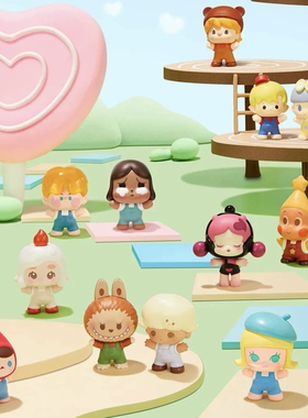 包邮 泡泡玛特泡泡萌粒抱抱系列站姿新年坐姿圣诞迷你公仔POPBEAN