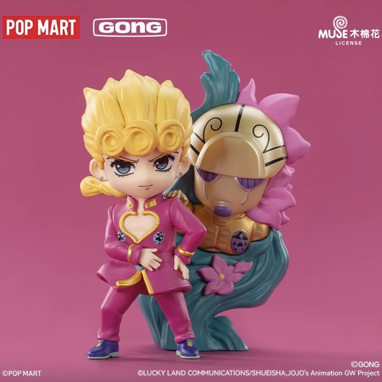 POPMART泡泡玛特共鸣 JOJO的奇妙冒险黄金之风盲盒手办礼物摆件正