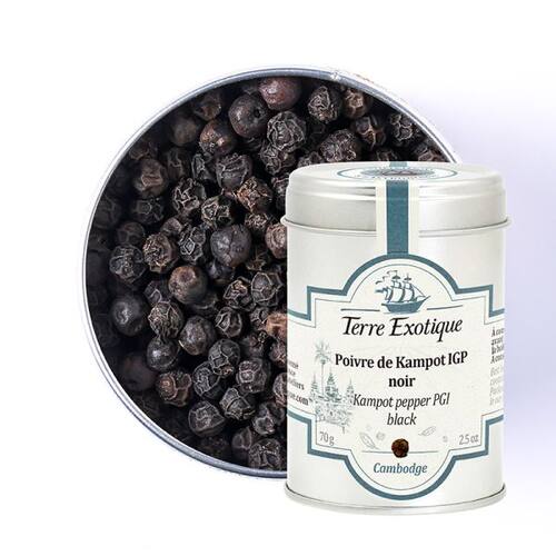 【欧厨】terre exotique poivre de kampot IGP noir 黑胡椒 70g