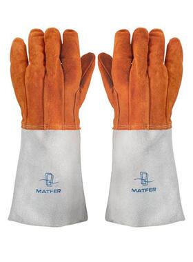 【欧厨】㊣matfer法国羊皮革烤箱加厚耐高温烘焙耐热250度手套