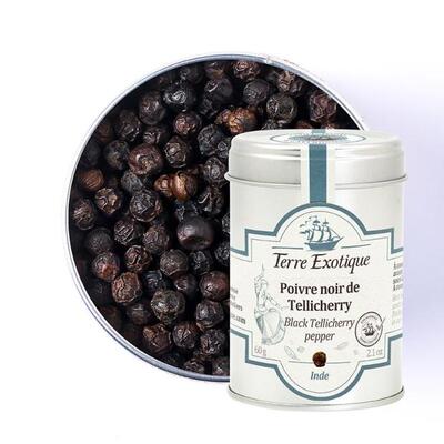 【欧厨】terre exotique poivre noir tellicherry黑胡椒60g/1kg