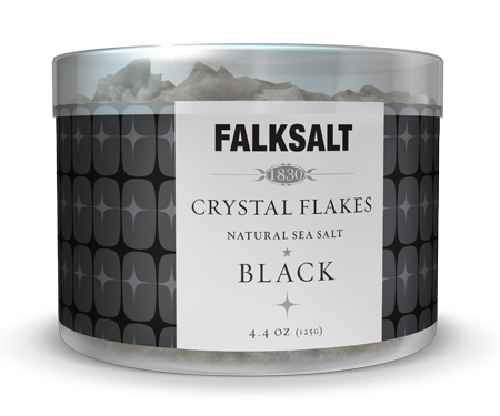 【欧厨】㊣falksalt  GOURMET瑞典福克黑活性炭海盐片125g