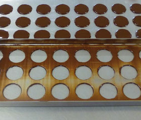 【欧厨】㊣matfer法国进口巧克力片制作不锈钢模具12孔直径5CM