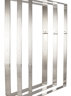 【欧厨】matfer法国不锈钢方形慕斯圈歌剧院蛋糕56.5x36.5CM