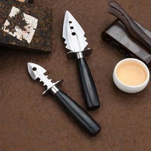 黑檀彩木茶刀 茶针撬茶刀开普尔茶刀手工打磨礼品小刀 功夫茶配件