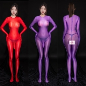 大佬连体假阴变装 女装 丝袜 伪娘五指全包紧身衣带jj套 小怪兽：