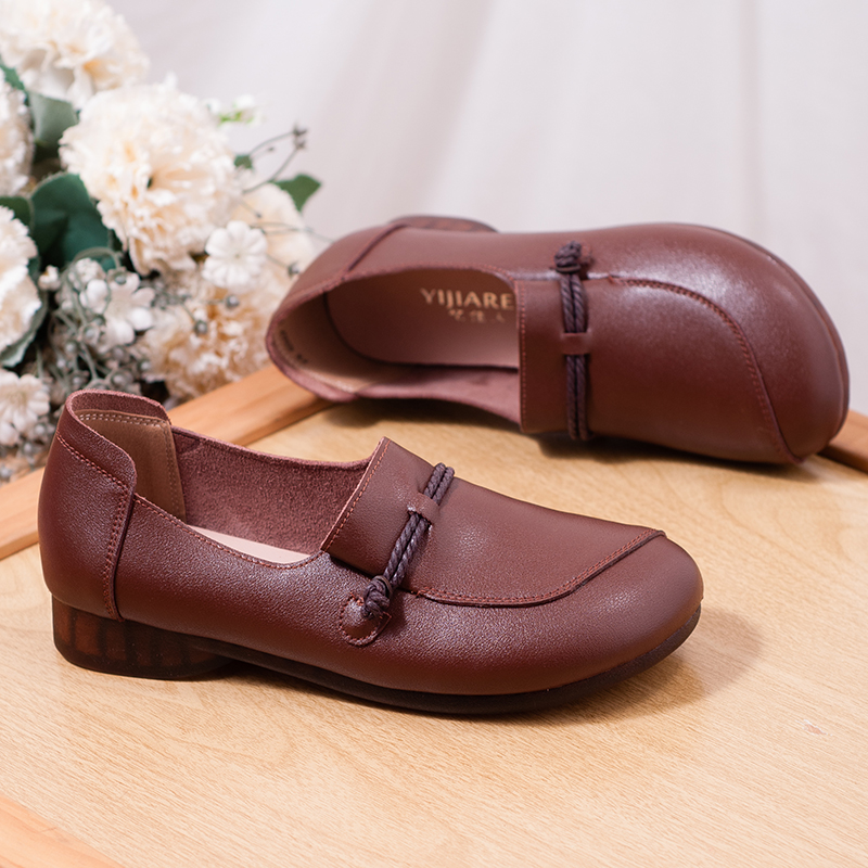 单鞋休闲轻便软底妈妈鞋