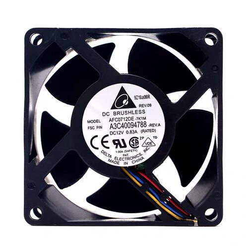 全新台达AFC0712DE 12V 0.83A 7038 7CM 4线PWM温控暴力散热风扇