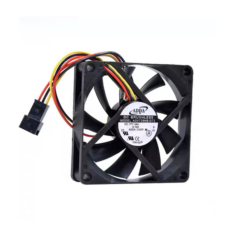 全新 ADDA 24V 0.16A AD0724HB-D72 7015 7CM 变频器报警散热风扇