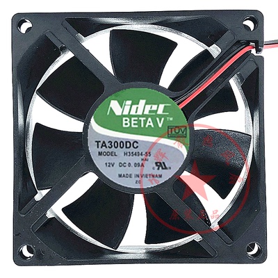 全新Nidec TA300DC H35494-55 12V 0.09A 8CM 8025大风量散热风扇