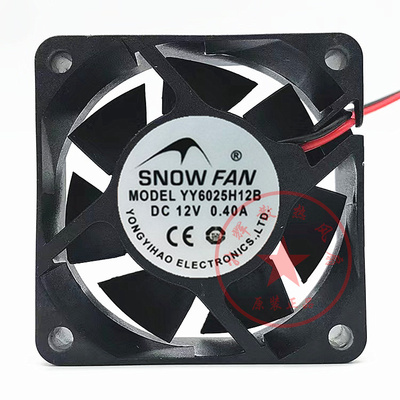 全新原装 SNOWFAN YY6025H12B 12V 0.40A 6CM 大风力直流散热风扇