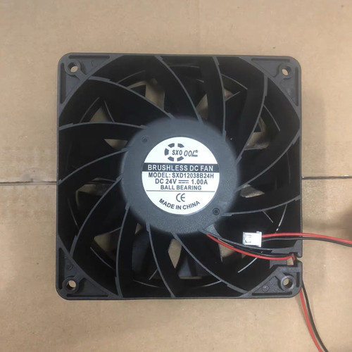 SXDOOL SXD12038B24H 12CM 12038 24v 大风量双滚珠暴力散热风扇