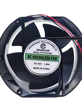 全新 PD1725124HB 24V 1.20A 17251 17厘米/CM 变频器散热风扇